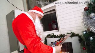 Santa's little helper, Monika Fox, gets a rough anal pounding and a mouthful of cum - 4 image