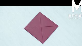 Asian babe Asia's short hair blows while she squirts in a parody game with toys