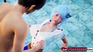 Sinwe 3D Hentai Anime Girl gets her tight pussy and ass fingered & creamed in POV