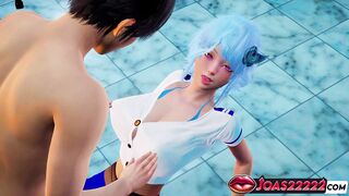 Sinwe 3D Hentai Anime Girl gets her tight pussy and ass fingered & creamed in POV