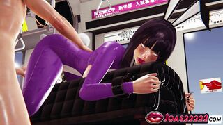 Bunny Cosplay - Watch hyuga Hinata in Bunny Cosplay with Big Tits in Intense Standing Pussy Licking with Moans & Double