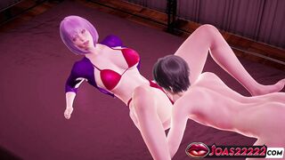 Watch Red Bikini Animation: Big Tits Amelia gets her pussy and ass licked while moans and squirts in intense office sex