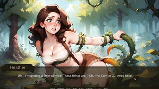 Big-titted teen TABOO Hentai Game gets her first deepthroat and swallow in Best Friend's POV!