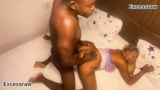 My husband can't resist my latina curves in lingerie & tries to seduce me with his tongue