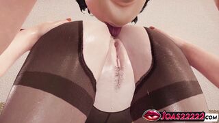 Enjoy Sensual Tits Massage with Moans & Tight Ass Licking in Hot Anime Girl Yui 3D Animation