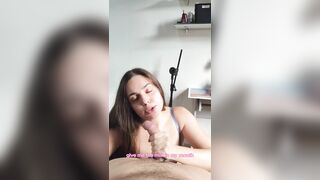 My stepsister's dirty talk & big butt make me want to squirt for my testing