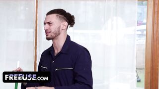 Janitor's cock is all you need to squirt on, but the Squirting StepSisters will teach you a lesson you won't forget