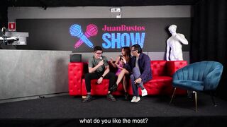 Jessica Sodi and Khloe get down and dirty with a shy guy on Juan Bustos' SHOW with Khloe and Melanie - 4 image