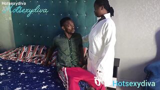 Watch this naughty student with a massive cock make his school nurse squirt with his big dick - 2 image