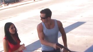 India Summer's hot MILF skills in heat: cowgirl, cowgirl, big cock, facial cumshot, and more!