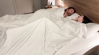 My Step Sis and I get naughty in a hotel room with a huge dick, anal creampie, and a massive squirting flood - 1 image