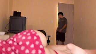 A Stranger in lingerie & hairnets fucks me in my room & begs for a creampie - 1 image