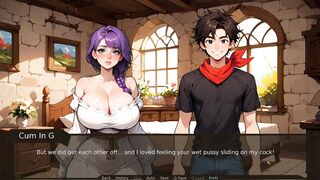 Naughty farmer's nurse squirts while getting her panties and tits rubbed & cumming on in TABOO Hentai Game Ep. 22 N - 10 image