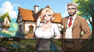 Naughty farmer's nurse squirts while getting her panties and tits rubbed & cumming on in TABOO Hentai Game Ep. 22 N