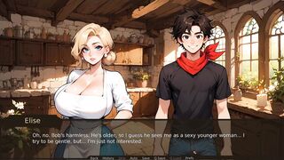 Naughty farmer's nurse squirts while getting her panties and tits rubbed & cumming on in TABOO Hentai Game Ep. 22 N - 14 image