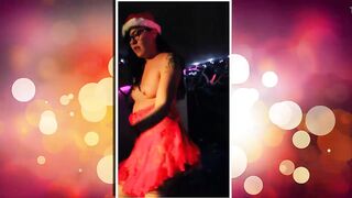 Watch this sexy latina squirt in a live show