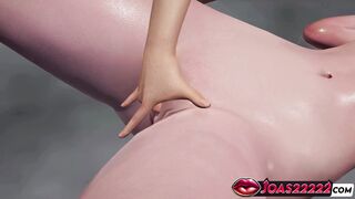 Louise Rules34's Fingering & Squirting Action in 3D Hentai - 4 image