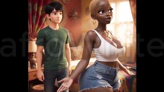 Big Boobs Ebony Village Maiden Seduced Raw By Handsome Big Dick Prince - 5 image