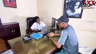 Sexy school nurse squirts during intense sex with her big black cock during a special sEXTY Theraphy - 3 image