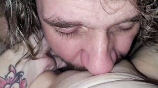 My friend licks my pussy until I squirt with pleasure