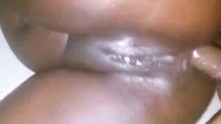 Watch this submissive babe get her tight pussy and tight ass stretched by 2 Inch Small Dick and take a cumshot facial - 9 image