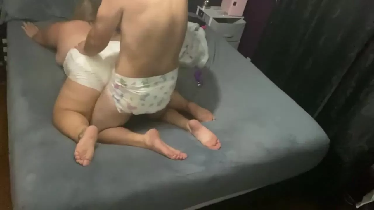 Diaper Sex with a Cream Pie and a little Breastfeeding watch online