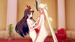 Finally Find a Correct use of Amber as a Sexual Toy for LaSignora (genshin Impact) - 1 image