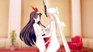 Finally Find a Correct use of Amber as a Sexual Toy for LaSignora (genshin Impact)