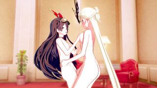 Finally Find a Correct use of Amber as a Sexual Toy for LaSignora (genshin Impact) - 15 image