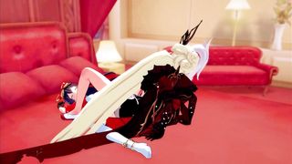 Finally Find a Correct use of Amber as a Sexual Toy for LaSignora (genshin Impact) - 6 image