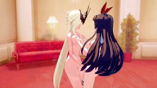 Finally Find a Correct use of Amber as a Sexual Toy for LaSignora (genshin Impact) - 9 image