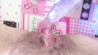 fucking her pussy with my little dildo - 15 image