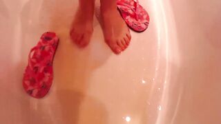 Pissing on Panties and Feet, Dirty Smelly Feet, Lick them