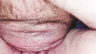 He makes me Squirt with his Cum all over my Pussy at the End! up Close!