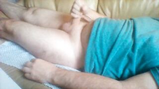 lies on the sofa and jerks off me - 8 image