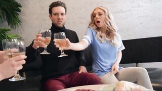 Horny Blonde Tiffany Watson Squirts On Dinner Party - 6 image